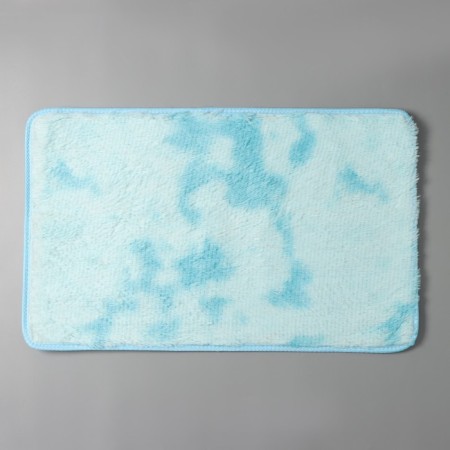 Daulist's home rug "fluffy", 50 × 80 cm, blue color-2
