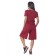 Female suit, size 48, burgundy color
