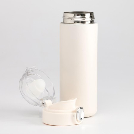 Thermos, 400 ml, Simple "Master K", retains heat 8 hours, 20.5 x 6.3 cm, white-2