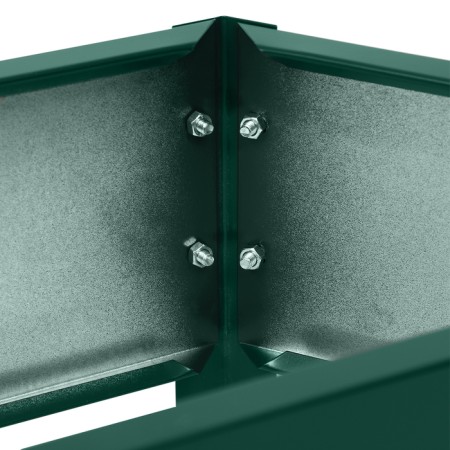 The flowerbed is galvanized "trapezoid", d = 60 cm, h = 15 cm, green Greengo-11