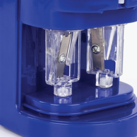 Electric grinder 2 holes Brauberg "Standard", power from 4 AA batteries, 228423-1