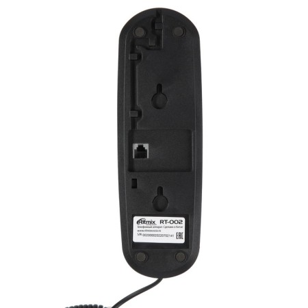 Wired phone Ritmix RT-002, pause, repeat, pulse set, black-2