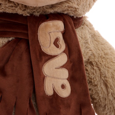 Soft toy "Bear Philip", coffee color, 130 cm-3