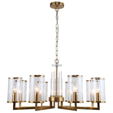 Suspended chandelier Vase 8XE14 40W, size 75x75x50-85 cm, bronze color