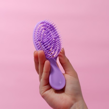 Comb - mini massage, 5.5 × 14 cm, purple color-3