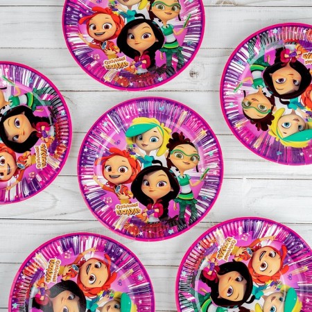 Paper plate "Fairytale Patrol", 18 cm, set 6 pcs.-2