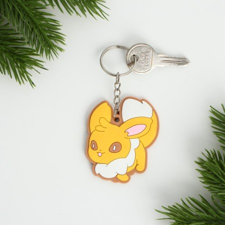 Key keychain, rubber, anime "Milash", 6 x 4.9 cm-2