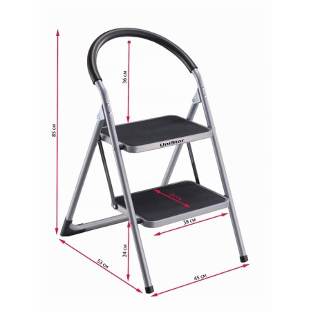 Strent with two steps Unistor Plato, reinforced, up to 150 kg, folding-1