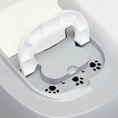 Domik toilet for cats closed with a door 57*43*38 cm, gray-4