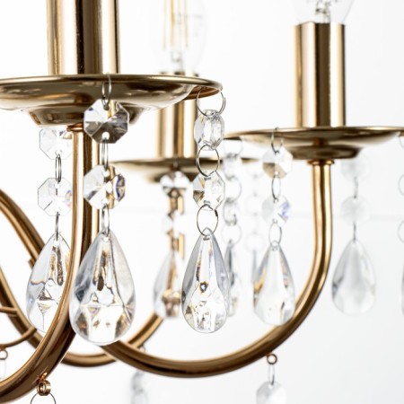 Maldiva chandelier 8he14 40w gold 62x62x32-82cm Bayerlux-7