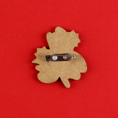 Wooden icon “Time is now important”, 3.7 x 3.9 cm-2