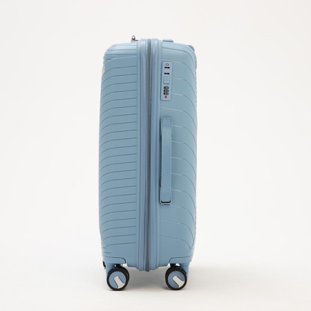 Middle suitcase 24 ", lightning department, code castle, 4 wheels, blue color-2