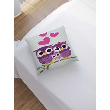 Pillowess decorative “owl family”, on a zipper, size 45x45 cm-1