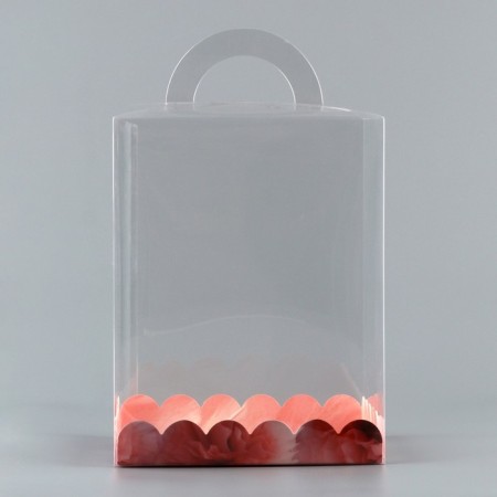 Confectionery box, chest, packaging, “delicate flowers”, 14 x 14 x 18 cm-5