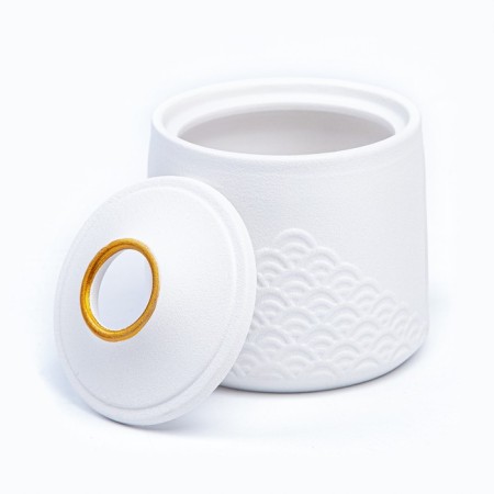 Ceramic ashtray for cigarettes and sticks "Style", 11 x 10 cm, d = 2.2 cm, white-4