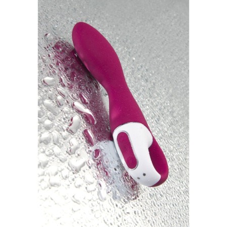 SATISFYER HEATED Thrill vibro -stimulator, red color-13