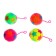 The ball is "stars", light, with a squeak, color mix
