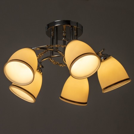 Ophelia chandelier 5he27 40t chrome 55x55x25 cm Bayerlux-2