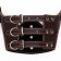Muzzle of pressed leather adjustable, No. 4, DN 8.8 cm, OM 29-35 cm, brown