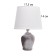 Table lamp with lampshade Risalux "Tyrel", E14, 40 W, 18 × 18 × 30 cm