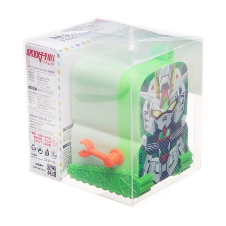 Mechanical sharpener with container, green robot-8