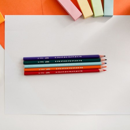 Pencils plastic 18 colors, bic kids tropicolors, mix-8