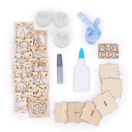 Set for creativity "Christmas tree toys with an LED"-2