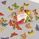 Stickers for creativity "World of butterflies" embossing gold set 48 pcs 9x7x0.8 cm