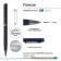 Switching handle, 1.0 mm, BrunovisConti firenze, blue rod, metal case Soft Touch Blue, in a tube