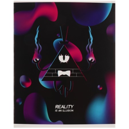 Notebook 48 sheets in a cage, cardboard cover, gravity farz-2