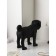 Figure "Pops", Polystone, 48 cm, black matte color