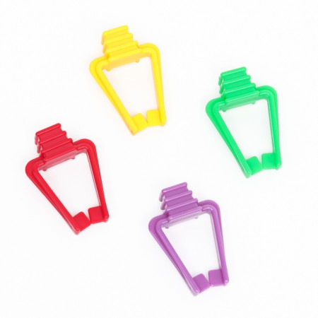 Set a holder for goodies, 4 pcs, each 5 x 3.5 cm, a mix of flowers-4