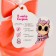 Eyebrow makeup set of “sweet Alpaca”: tweezers, makeup brush, mirror, stencil