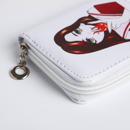 Children's wallet with lightning, white color-3