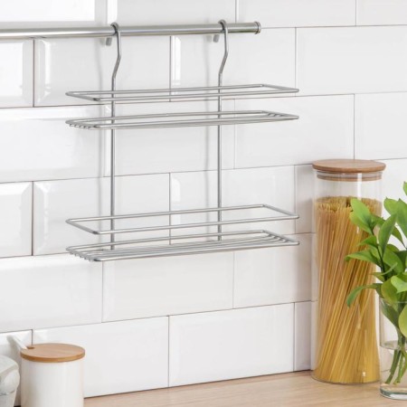 Realing shelf is straight, 2-long, 30 × 10 × 31.7 cm, d = 16 mm, chromium color-1