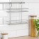 Realing shelf is straight, 2-long, 30 × 10 × 31.7 cm, d = 16 mm, chromium color