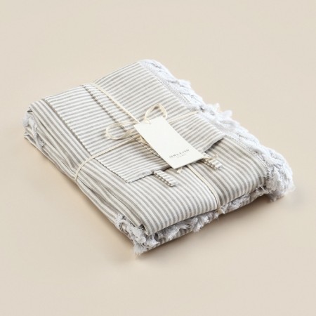 A set of curtains for the kitchen SL Home "Direction" 140x180 cm-2 pcs, grabbing 2 pcs, linen 100%-2