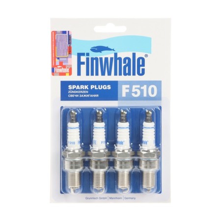 Finwhale F510 ignition candles 2108-10 8 cl. injector, set 4 pcs analogue: 242229557-5