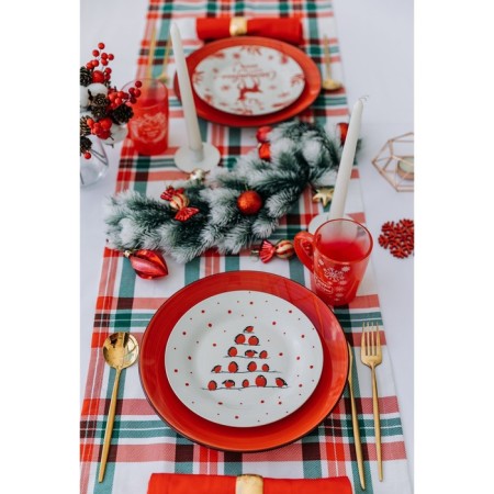 New Year. Ceramic “Bullfires” ceramic plate, 20 cm-3