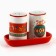 New Year! Set for spices New Year's ceramic “Gingerbread men!”, 12x6.5x7 cm, white color
