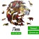 Wooden, figured puzzle Ewa "Leo", 41x37 cm