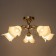 Chandelier Ceiling relic 5x40W E27 gold 60x60x30 cm