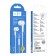 Hoco M104 headphones, wired, vacuum, microphone, 1.2 m, white