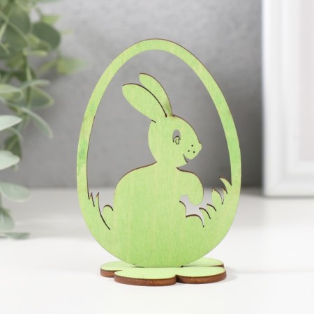 Easter decor "Rabbit" 6.5x4.7x9.3 cm (set 2 parts) Salad