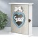 Keywood tree 6 hooks "Heart and Bant" Gray 25.5x7x21 cm