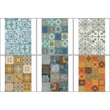 Set of decoupage maps 6 pcs 