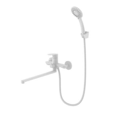 MILARDO RORA RORWT00M10 bath mixer, pour 350 mm, white matte