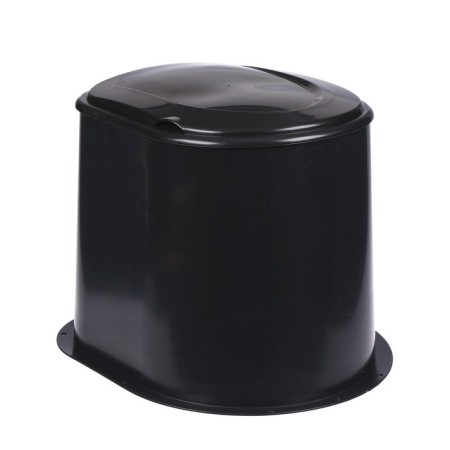 Country toilet, h = 35 cm, without a bottom, with holes for attaching to the floor, black-1
