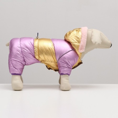 The overalls "glare" with a weight, size 14 (ds 32 cm, og 42 cm, Osh 31 cm), gold-lavender-2