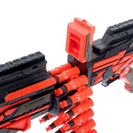 Froke Blaster Maxigun, with a cartridge ribbon, shoots soft bullets-4